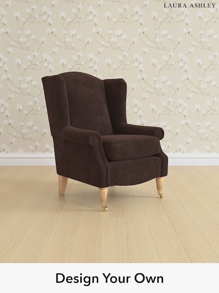 Alwyn Velvet/Chocolate Brown Enderby By Laura Ashley (H26561) | £850
