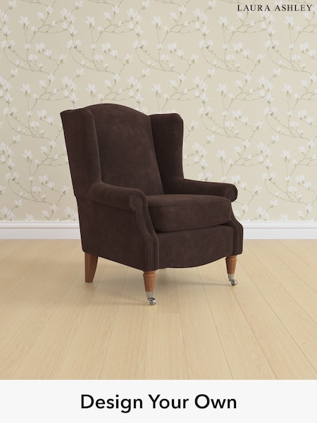 Alwyn Velvet/Chocolate Brown Enderby By Laura Ashley (H26561) | £850