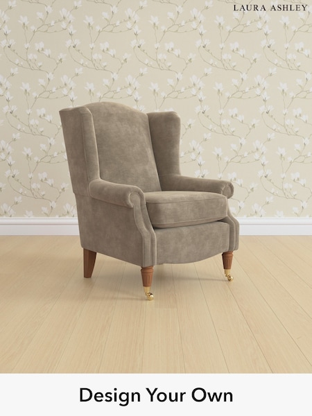 Alwyn Velvet/Truffle Natural Enderby By Laura Ashley (H26564) | £850