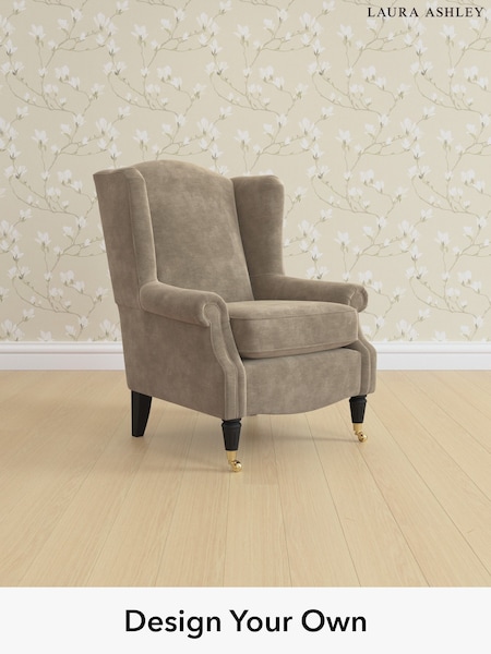 Alwyn Velvet/Truffle Natural Enderby By Laura Ashley (H26564) | £850