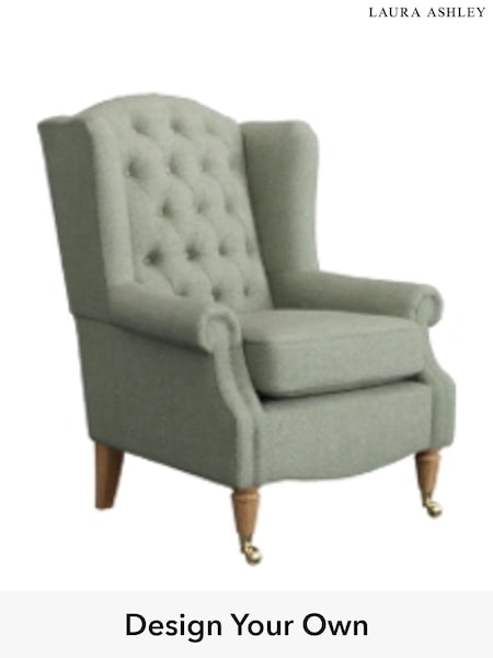 Anneliese/Sage Green Enderby Buttoned By Laura Ashley (H26574) | £925