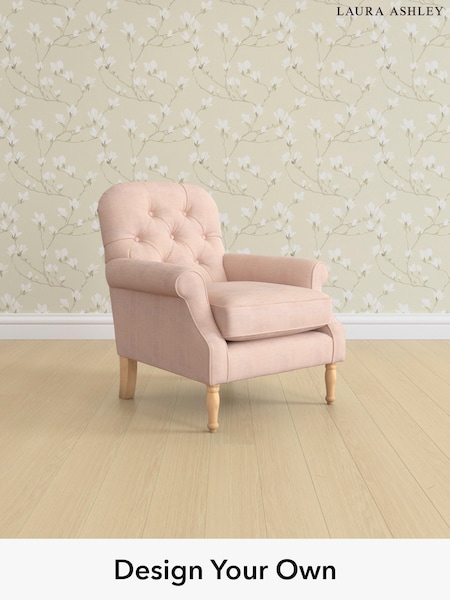 Edwin Chenille/Blush Pink Cambridge Button Back By Laura Ashley (H26603) | £875