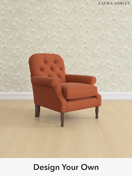 Harley/Terracotta Orange Cambridge Button Back By Laura Ashley (H26639) | £875