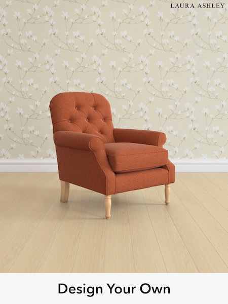 Harley/Terracotta Orange Cambridge Button Back By Laura Ashley (H26639) | £925