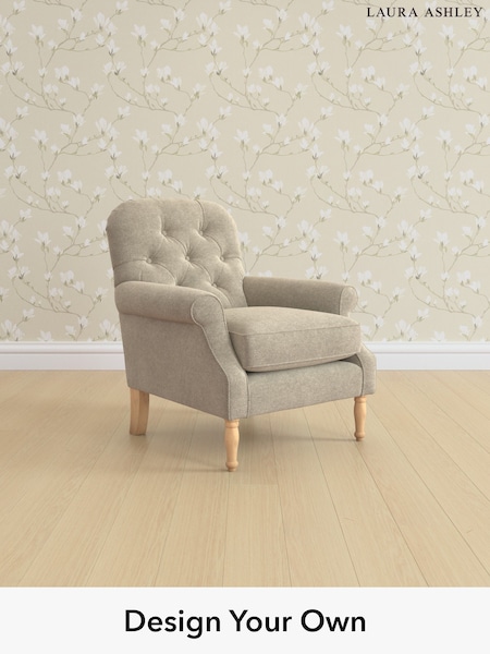 Lundar Chenille/Truffle Natural Cambridge Button Back By Laura Ashley (H26648) | £825