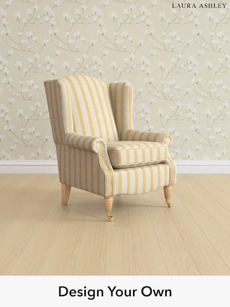 Kinsham Stripe/Ochre Yellow Enderby By Laura Ashley (H26658) | £850