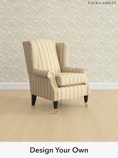 Kinsham Stripe/Ochre Yellow Enderby By Laura Ashley (H26658) | £850