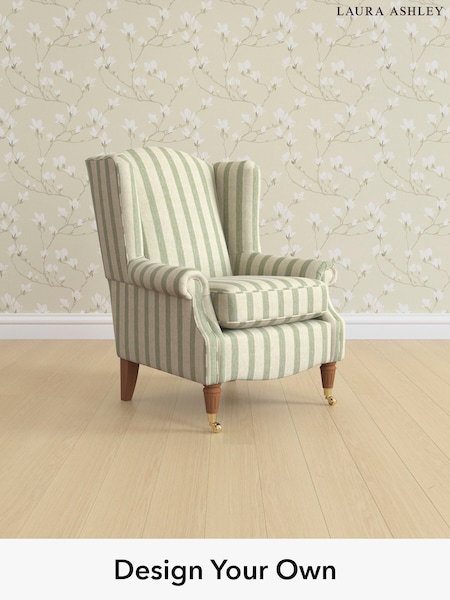 Kinsham Stripe/Hedgerow Green Enderby By Laura Ashley (H26660) | £850