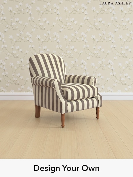 Orla Stripe/Dark Truffle Natural Cambridge By Laura Ashley (H26685) | £850