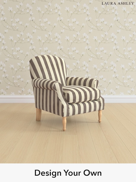 Orla Stripe/Dark Truffle Natural Cambridge By Laura Ashley (H26685) | £850