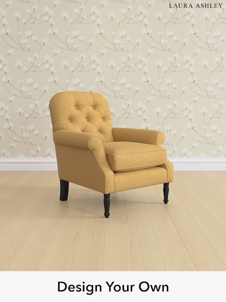 Peyton/Ochre Yellow Cambridge Button Back By Laura Ashley (H26690) | £775