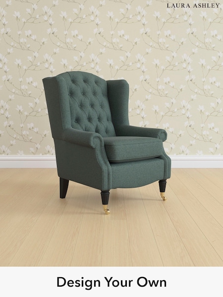 Wooton/Forest Green Enderby Buttoned By Laura Ashley (H26702) | £825