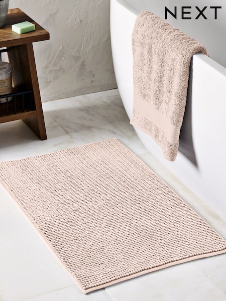 Light Natural Almond Bobble Bath Mat (H26738) | £10