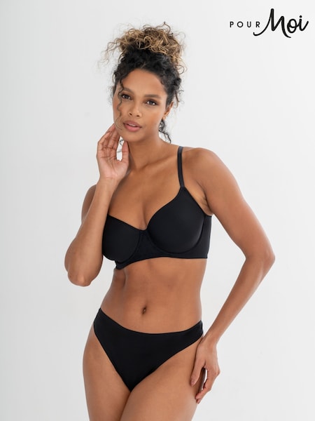 Pour Moi Black Bonded No VPL Knickers (H26773) | £14