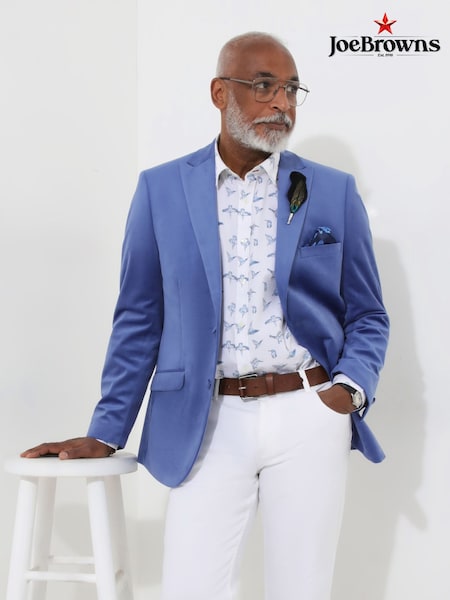 Joe Browns Blue Cornflower Lightweight Velvet Jacket (H26837) | £104