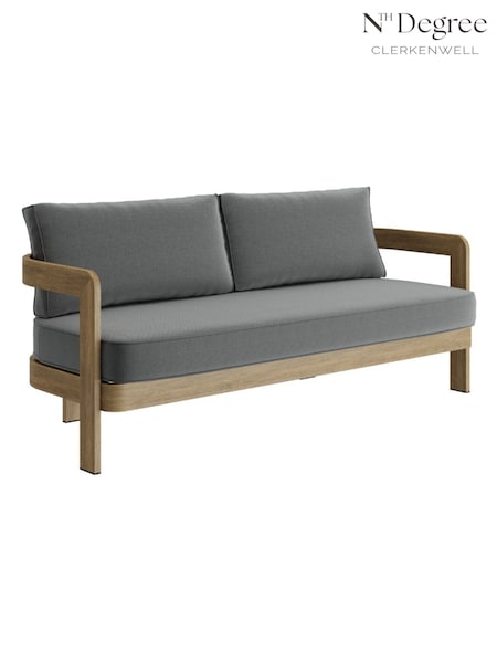 Nth Degree Smoke Weave N3 Garden Three Seater Sofa (H27044) | £1,130