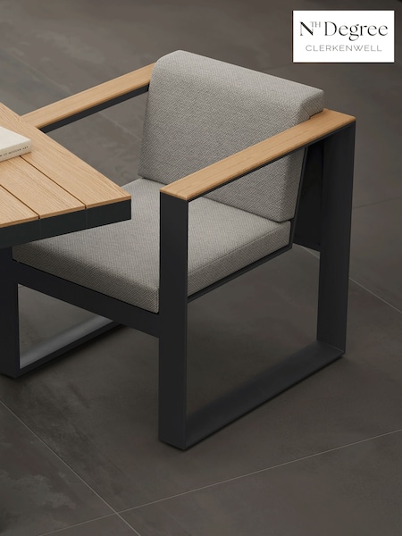 Nth Degree Dark Grey N5 Garden Dining Chair (H27049) | £480