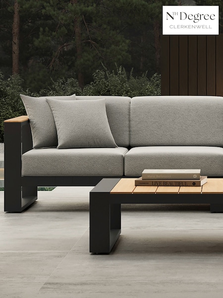 Nth Degree Dark Grey N5 Garden Square Coffee Table (H27050) | £415