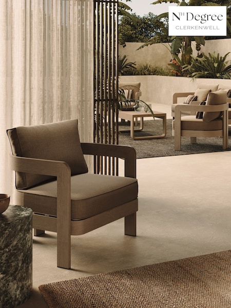 Nth Degree Wheat Canvas N3 Garden Lounge Chair (H27084) | £770