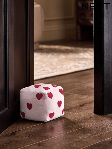 Pink Valentines Velvet Dice Doorstop (H27088) | £18