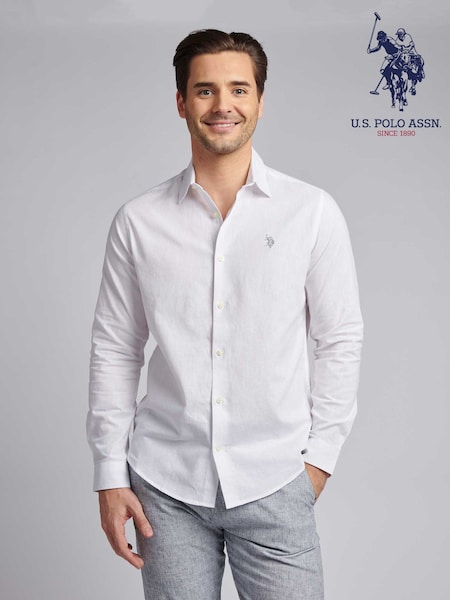U.S. Polo Assn. White Mens Blend Shirt (H27103) | £65