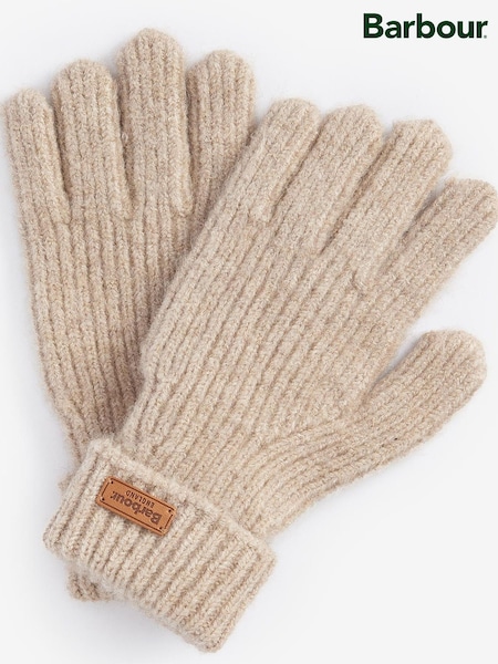 Barbour® Cream Pendle Knitted Gloves (H27117) | £30