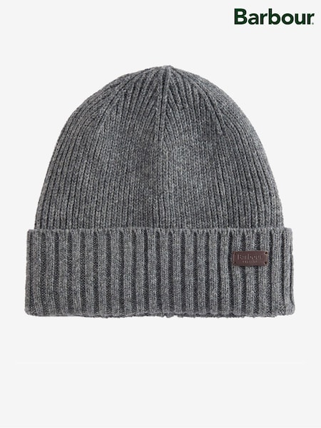 Barbour® Grey Carlton Beanie Hat (H27122) | £35