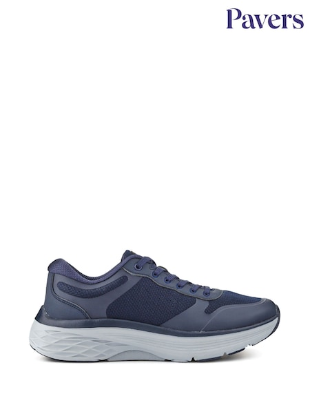 Pavers Blue Comfortable Lace-Up Trainers (H27162) | £35