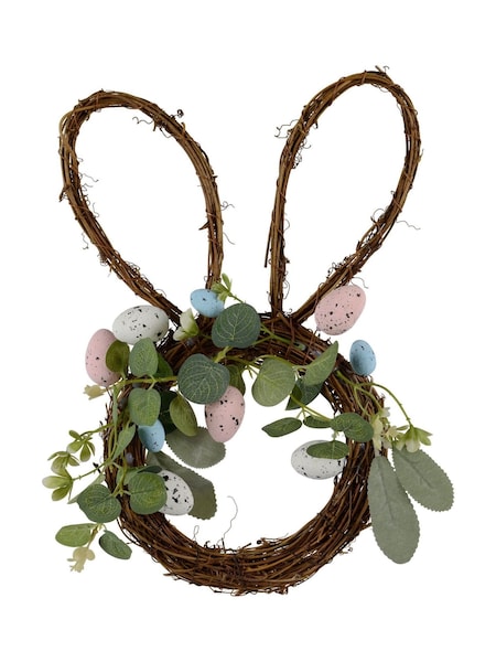 Decoris Easter Bunny Wreath (H27238) | £15