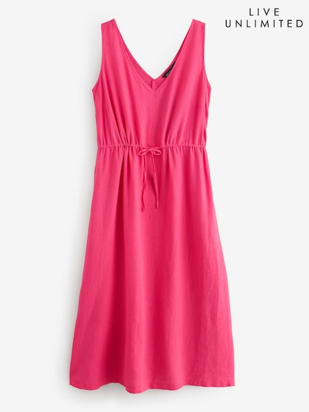 Live Unlimited Pink Blend Drawstring Dress (H27299) | £79