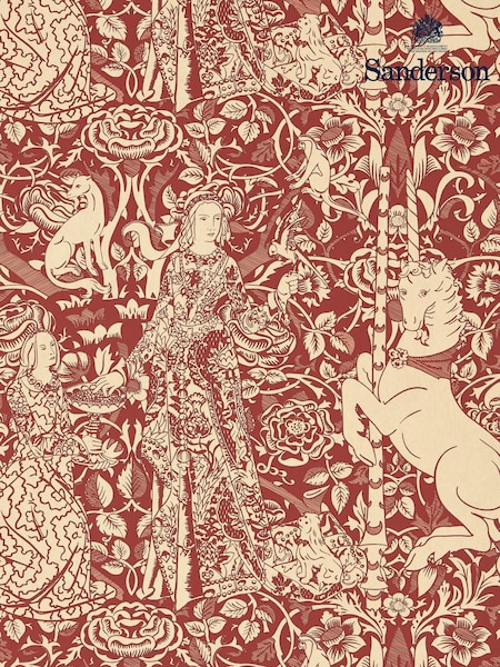 Sanderson Madder Parchment Aurelia`s Grail X Giles Deacon Wallpaper (H28481) | £144