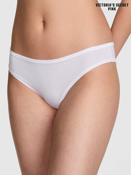 Victoria's Secret PINK White Cheeky Cotton Knickers (H28519) | £9