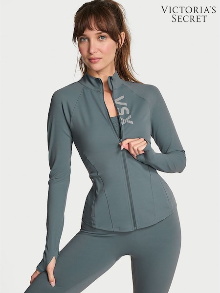 Victoria's Secret Dark Steel Grey Elevate™ Full-Zip Jacket (H28539) | £69