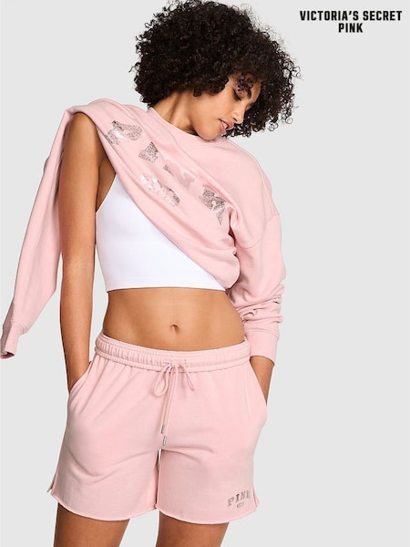 Victoria's Secret PINK Dollhouse Pink Fleece Shorts (H28608) | £30