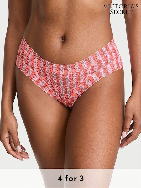 Victoria's Secret Pretty Blossom Pink Stripe Cheeky Knickers (H28636) | £9