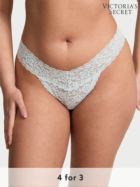 Victoria's Secret Tradewind Blue Thong Strappy Back Knickers (H28686) | £9