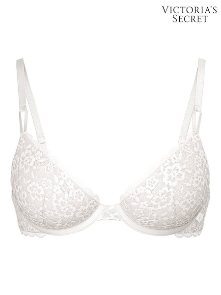 Victoria's Secret Coconut White Demi Sexy T-Shirt Lace Bra (H28691) | £25