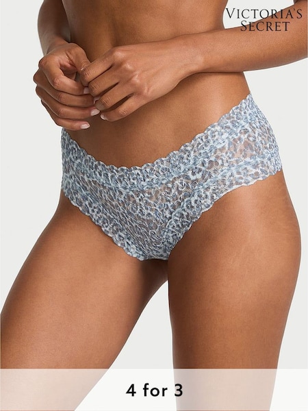 Victoria's Secret Blue Leopard Cheeky Knickers (H28723) | £9