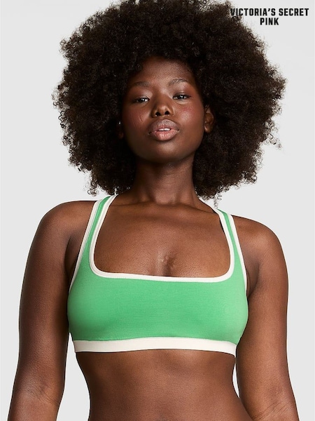 Victoria's Secret PINK Wild Green Bralette Cotton (H28815) | £19