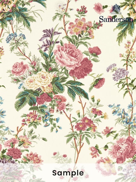 Sanderson Carmine Lakeland Paradis Giles Deacon Wallpaper Sample (H28903) | £1