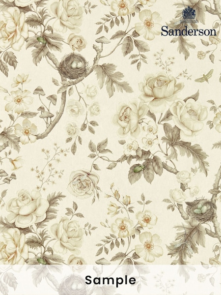 Sanderson Oyster Tansy Bloom Giles Deacon Wallpaper Sample (H28912) | £1