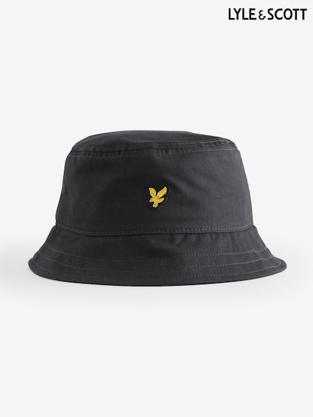 Lyle & Scott Black 100% Cotton Hat (H29205) | £25