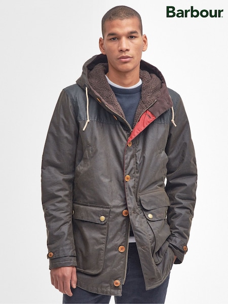 Barbour® Olive Green Game Parka Jacket (H29223) | £379