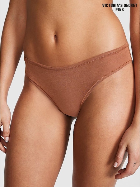 Victoria's Secret PINK Caramel Nude Cheeky Cotton Knickers (H29495) | £9
