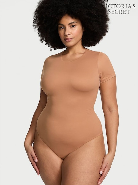Victoria's Secret Nude FeatherSoft™ BODYWEAR Short-Sleeve Bodysuit (H29523) | £45