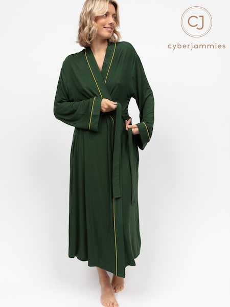 Cyberjammies Green Long Jersey Dressing Gown (H29697) | £49