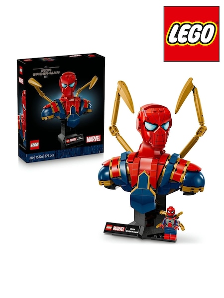LEGO Marvel Iron Spider-Man Bust Avengers Building Set 76326 (H29732) | £55