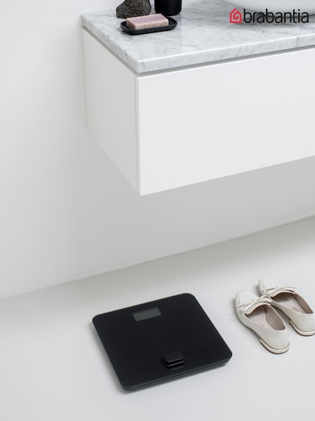 Brabantia Dark Grey ReNew Battery Free Bathroom Scale (H29821) | £40