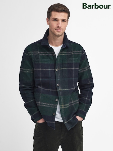 Barbour® Green Tartan Chapter Check Overshirt (H30043) | £139