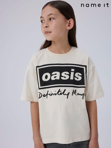 Name It White Kids Oasis Licenced Short Sleeve T-Shirt (H30182) | £19